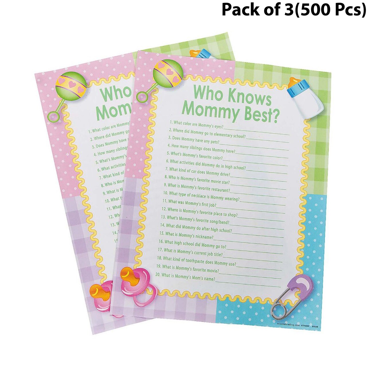Who Knows Mommy Best Game 11 inches tall by 8 1/2 inches wide, Create Lasting Family Memories | RAHEEV®